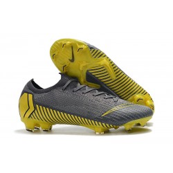 Crampon Nike Mercurial cr7 Vapor XII 360 Elite FG Tonnerre Noir Gris Foncé
