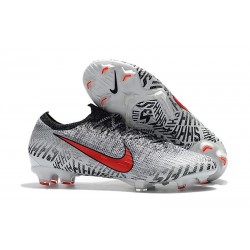 Nouvelle Chaussures de Football Nike Mercurial Vapor 12 Elite FG Blanc Rouge Noir