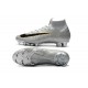 Nouvelles Chaussure Foot Nike Mercurial Superfly VI 360 Elite FG Argent Noir