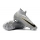 Nouvelles Chaussure Foot Nike Mercurial Superfly VI 360 Elite FG Argent Noir