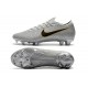 Nouvelle Chaussures de Football Nike Mercurial Vapor 12 Elite FG Argent Noir
