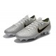 Nouvelle Chaussures de Football Nike Mercurial Vapor 12 Elite FG Argent Noir