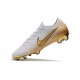 Nouvelle Chaussures de Football Nike Mercurial Vapor 12 Elite FG Blanc Or