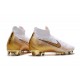 Crampons Football Nike Mercurial Superfly 6 Elite FG Blanc Or