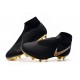 Nike Phantom Vision Elite DF FG Crampons de Foot Noir Or