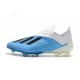 Nouvelles Chaussures de Football Adidas X 18+ FG Bleu Blanc Noir