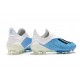 Nouvelles Chaussures de Football Adidas X 18+ FG Bleu Blanc Noir