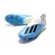 Nouvelles Chaussures de Football Adidas X 18+ FG Bleu Blanc Noir