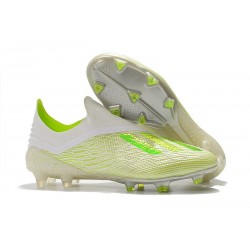 Adidas X 18+ FG Chaussures de Football Pour Hommes Blanc Vert