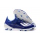 Crampons Nouveaux adidas X 19.1 FG Bleu Blanc