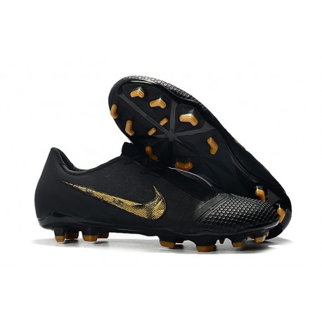 Nike Crampons Homme Phantom VNM Elite FG Noir Or