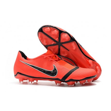 Nike Crampons Homme Phantom VNM Elite FG Rouge Noir