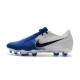 Nike Crampons Homme Phantom VNM Elite FG Blanc Bleu