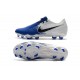Nike Crampons Homme Phantom VNM Elite FG Blanc Bleu