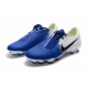 Nike Crampons Homme Phantom VNM Elite FG Blanc Bleu