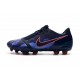 Nike Crampons Homme Phantom VNM Elite FG Obsidienne Bleu Noir