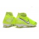 Nike Phantom Vision Elite DF FG Crampons de Foot Volt Blanc