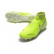 Nike Phantom Vision Elite DF FG Crampons de Foot Volt Blanc