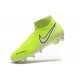 Nike Phantom Vision Elite DF FG Crampons de Foot Volt Blanc