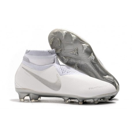 Nike Phantom Vision Elite DF FG Crampons de FootNike Phantom Vision Elite DF FG Crampons de Foot Blanc