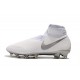 Nike Phantom Vision Elite DF FG Crampons de FootNike Phantom Vision Elite DF FG Crampons de Foot Blanc