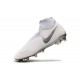 Nike Phantom Vision Elite DF FG Crampons de FootNike Phantom Vision Elite DF FG Crampons de Foot Blanc