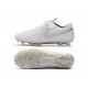 Chaussures de Foot Nike Tiempo Legend 8 Elite FG - Blanc Chrome Platine