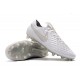 Chaussures de Foot Nike Tiempo Legend 8 Elite FG - Blanc Chrome Platine