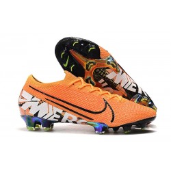 Crampons Nouveau Nike Mercurial Vapor 13 Elite FG Orange Blanc