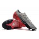 Crampons NEYMAR Nike Mercurial Vapor 13 Elite FG Chromé Noir Rouge Platine