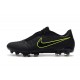 Nike Crampons Homme Phantom VNM Elite FG Noir Volt