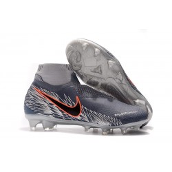 Nike Phantom Vision Elite DF FG Crampons de Foot Victory Pack Gris