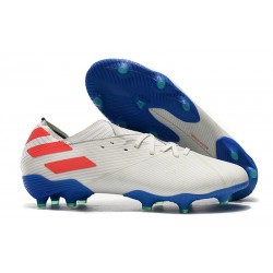 adidas Nemeziz 19.1 FG Chaussures - Blanc Bleu Rouge