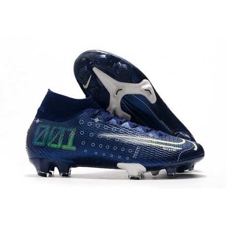 Nike Dream Speed Crampons Mercurial Superfly 7 Elite FG -Bleu