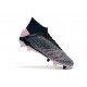 Adidas Predator 19+ FG Chaussure de Football Gris Argent Rose