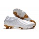 Chaussures Pour Homme Adidas Copa 19+ FG Blanc Or