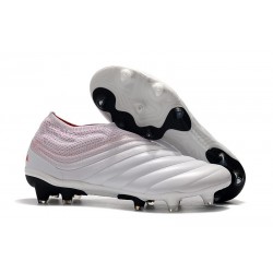 Chaussures Pour Homme Adidas Copa 19+ FG Blanc Rouge
