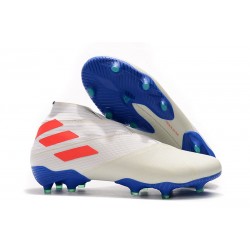 Chaussure Nouvelle adidas Nemeziz 19+ FG Blanc Orange