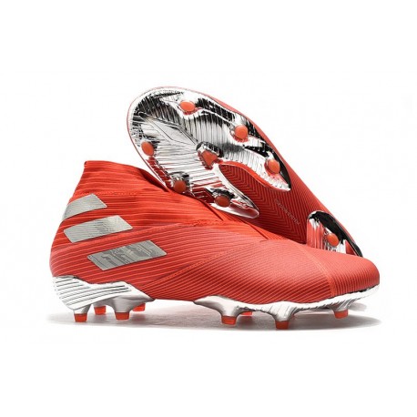 Chaussure Nouvelle adidas Nemeziz 19+ FG Rouge Argent