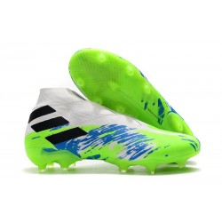 Chaussure Nouvelle adidas Nemeziz 19+ FG Blanc Vert Noir