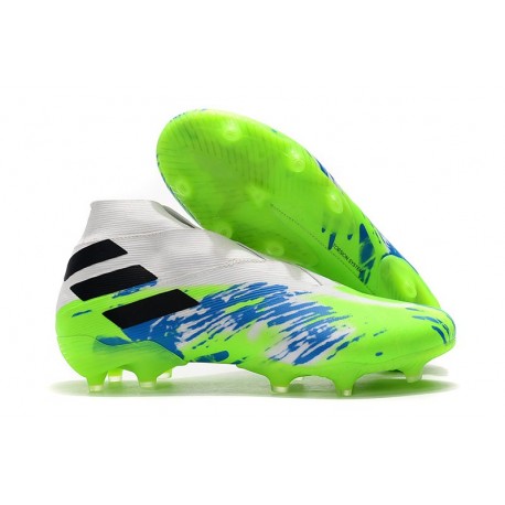 Chaussure Nouvelle adidas Nemeziz 19+ FG Blanc Vert Noir