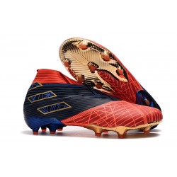 Chaussure Nouvelle adidas Nemeziz 19+ FG Spider-Man Rouge Noir