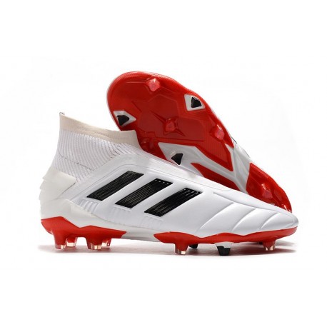 adidas Predator Mania 19+FG ADV Blanc Noir Rouge