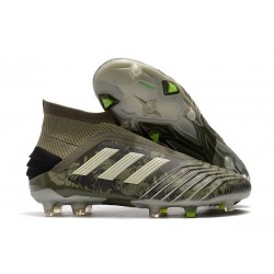 Adidas Predator 19+ FG Chaussure de Football Héritage Vert/ Sable