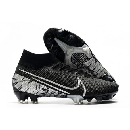 Chaussure Nike Mercurial Superfly VII Elite FG -Noir Gris Métallique