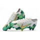 Mbappe Nike Chaussures Mercurial Vapor XIII 360 Elite FG Gris Or Vert