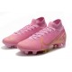 Chaussure Nike Mercurial Superfly VII Elite FG - Rose Or