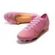 Crampons Nike Mercurial Vapor 13 Elite FG Homme Rose Or