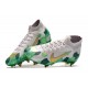 Nike Mercurial Superfly 7 Elite SG-PRO AC Mbappe Gris Vert Or