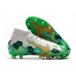 Nike Mercurial Superfly 7 Elite AG-Pro Mbappe Gris Or Vert
